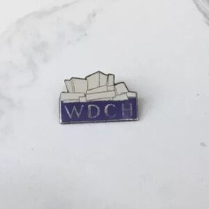 WALT DISNEY CONCERT HALL  WDCH Enamel Lapel Pin NO BACK Vintage